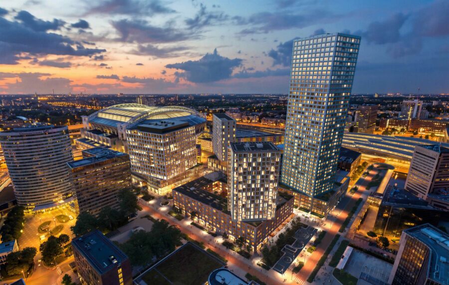 Eleven STAY cultural and hospitality building at Eleven Square, Amsterdam Zuid