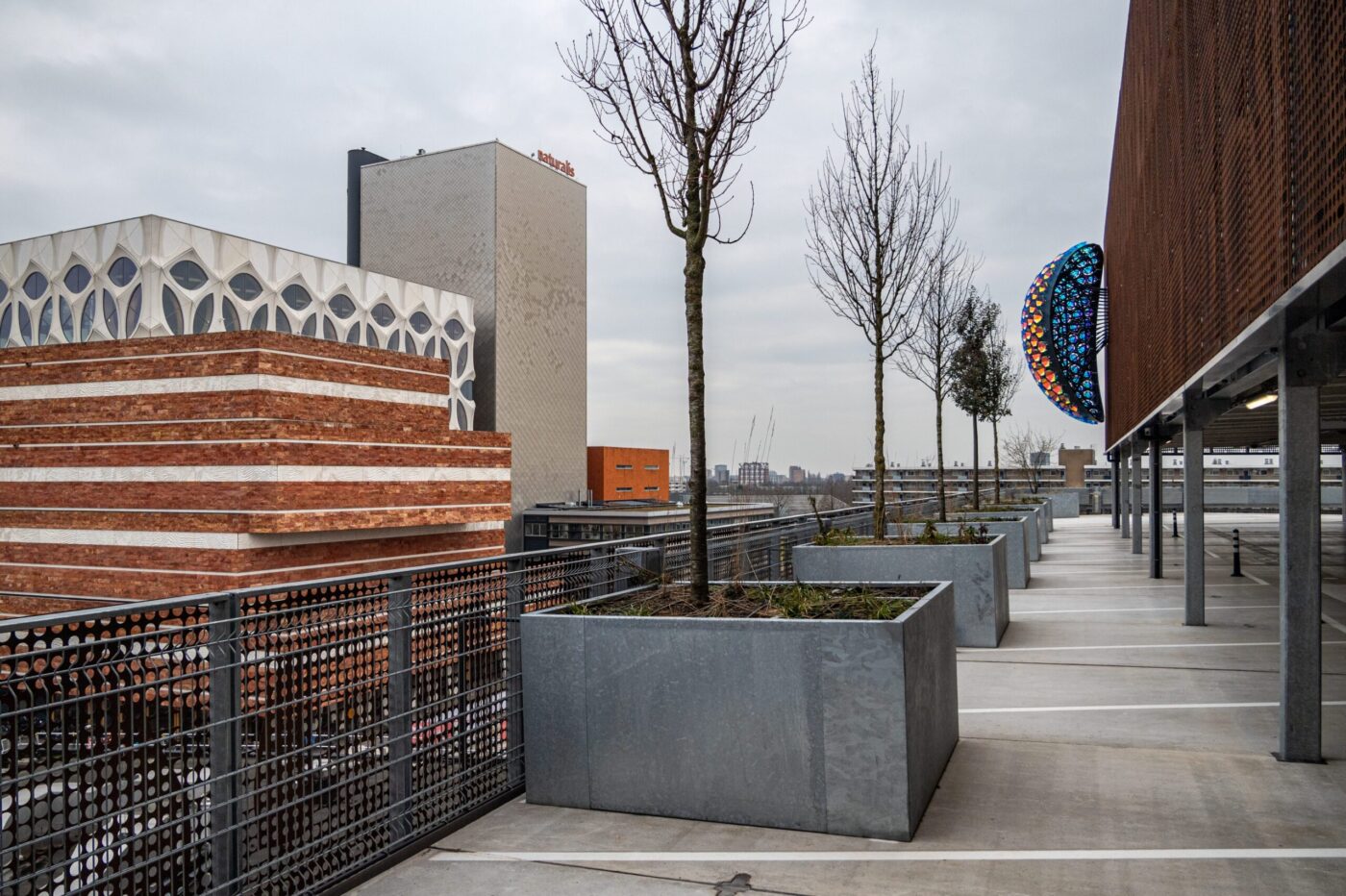 The parking facility for Naturalis Biodiversity Center was designed as an integral part of Naturalis and its landscape (Photo © Naturalis Biodiversity Center)